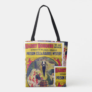 Vintage Harry Houdini Gevangenis Cel en Barrel Mys Draagtas