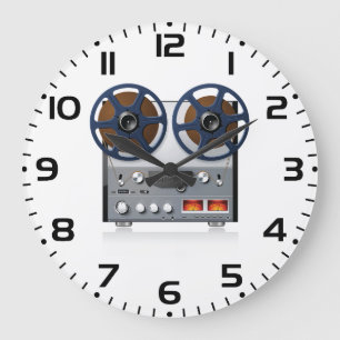 Vintage Haspelbandspelers voor Audiofielen Grote Klok