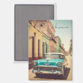 Vintage Havana Cuba Magneet (Voorkant / Achterkant)