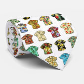 Vintage Hawaïaans Shirt Stropdas (Opgerold)