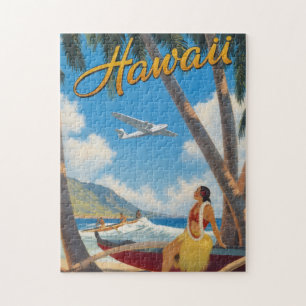 Vintage Hawaiaanse Hula Meisje Aloha Ontsnapping P Legpuzzel