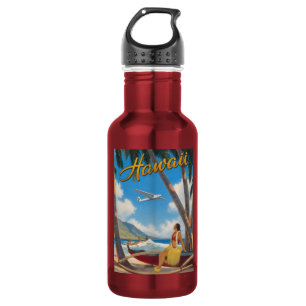 Vintage Hawaiaanse Hula Meisje Aloha Ontsnapping P Waterfles