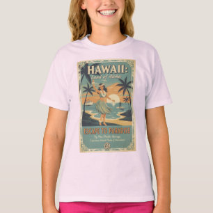 Vintage Hawaïaanse Land van Aloha Ontsnappen naar T-shirt
