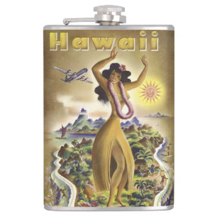 Vintage Hawaii 2 Heupfles