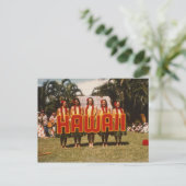 Vintage Hawaii Briefkaart (Staand voorkant)