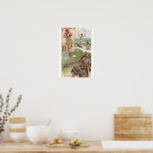 Vintage "Hawaii" koffie van Arbuckle Bros Poster (Keuken)