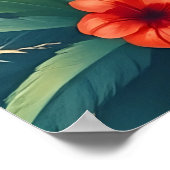 Vintage Hawaii Travel Illustration Poster (Hoek)