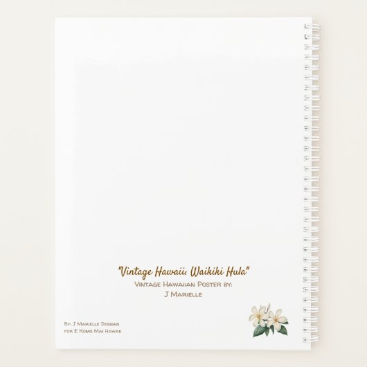 Vintage Hawaii: Wakiki Hula Planner (Dos)