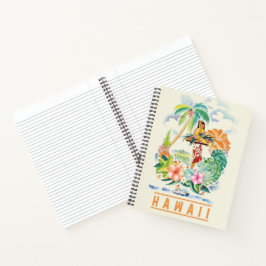 Vintage Hawaiian Travel Poster Planner Notitieboek