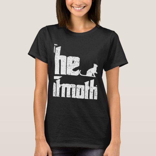 Vintage He Cat Mother T-shirt (Voorkant)