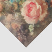 Vintage Heirloom Botanical Kitten Decoupage  Tissuepapier (Detail)