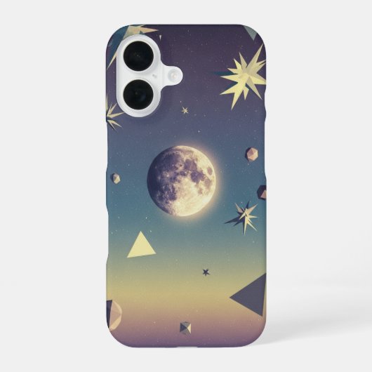 Vintage Hemellichaam iPhone 16 Hoesje (Achterkant)
