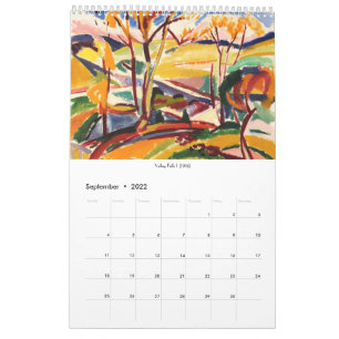 Vintage Henry Lyman Saen Modernist Art Calendar Kalender