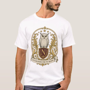 Vintage Heraldisch Uilswapen T-shirt