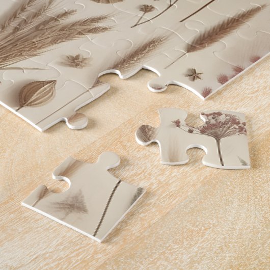 Vintage Herbarium Pressed Flower Botanical Puzzle (Côté)
