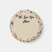 Vintage Herbarium Pressed Flower Magnet (Devant)