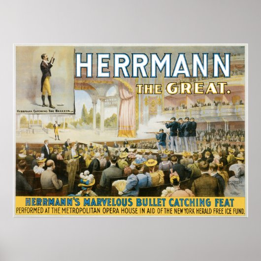 Vintage Herermann het Grote Meren Poster (Voorkant)