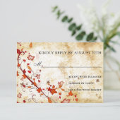 Vintage Herfst RSVP (Staand voorkant)