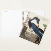 Vintage Heron Bird Print Planner (Devant avec enveloppe)
