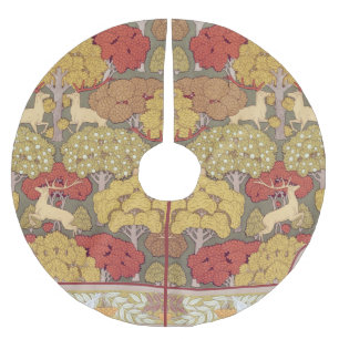 Vintage Hertenbos Sagegroen Patroon Kerstboom Rok