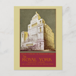 Vintage Het Royal York Hotel Toronto Briefkaart