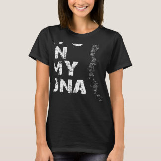 Vintage Het staat in mijn DNA Chili Kaart vingeraf T-shirt