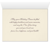 Vintage hiver Parisien Scène Cartes de Noël (Intérieur Horizontal (Bas))