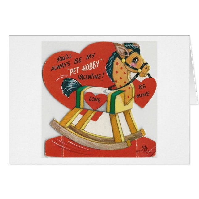 Vintage Hobby Horse Valentine (Devant horizontal)