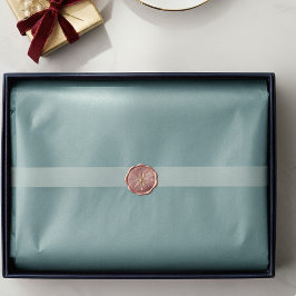 Vintage Holiday Frosted Sky Blue Solid Color Tissuepapier