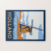 Vintage Holland Poster Legpuzzel (Horizontaal)