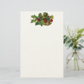 Vintage Holly Briefpapier (Staand voorkant)