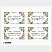 Vintage Holly Frame Custom Christmas Étiquette cad (Feuille)