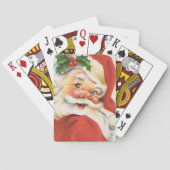Vintage Holly Jolly Kerstkerstmis Pokerkaarten (Achterkant)