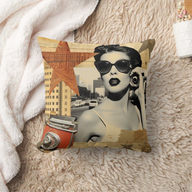 Vintage Hollywood Retro Design Kussen (Deken)