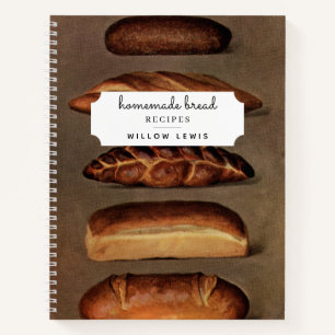 Vintage Homemade Bread Recipe Family Cookbook Notitieboek
