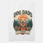 Vintage hond papa's Outdoor sportteam Goud Retrie Theedoek (Verticaal)