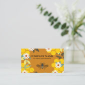 Vintage Honeycomb Beekeeper Honey Apiarist Visitekaartje (Staand voorkant)