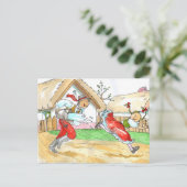 Vintage Hongaars briefkaart voor Pasen (Staand voorkant)