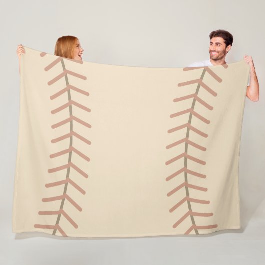 Vintage honkbal fleece deken (In situ)