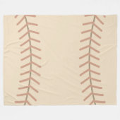 Vintage honkbal fleece deken (Voorkant (Horizontaal))