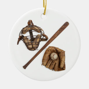 Vintage Honkbal Keramisch Ornament