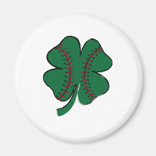 Vintage honkbal klavertje vier St. Patrick's Day Magneet