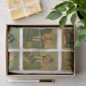 Vintage honkbal tissuepapier (Geschenk)