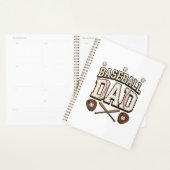 Vintage honkbal vader vaderdag planner (Display)
