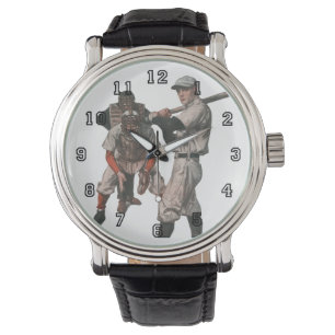 Vintage honkbalspelers horloge