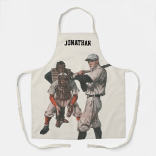 Vintage honkbalspelers schort
