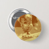 Vintage Hood Ornament Button (Voorkant /achterkant)