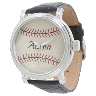 Vintage horloge met op maat gemaakte baseballnaam