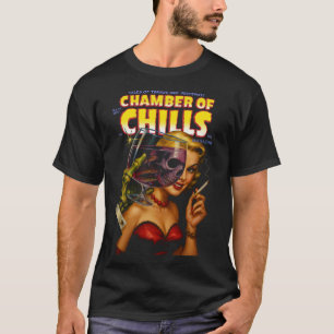 Vintage Horror Stripverhaal Kunst Heren T-shirt