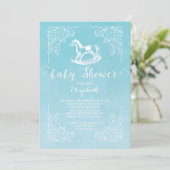 Vintage Horse Boys Baby shower Invitation (Debout devant)
